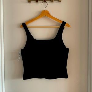Black Babaton Sculpt Knit Squareneck Tank Size XL